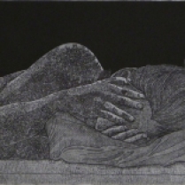 "Lichen," 2012-2017 etching